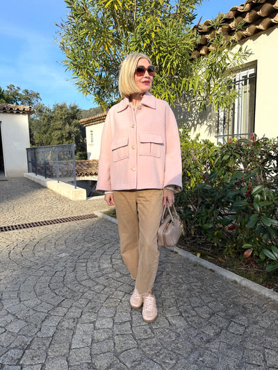 Oversize Jacke Rosé