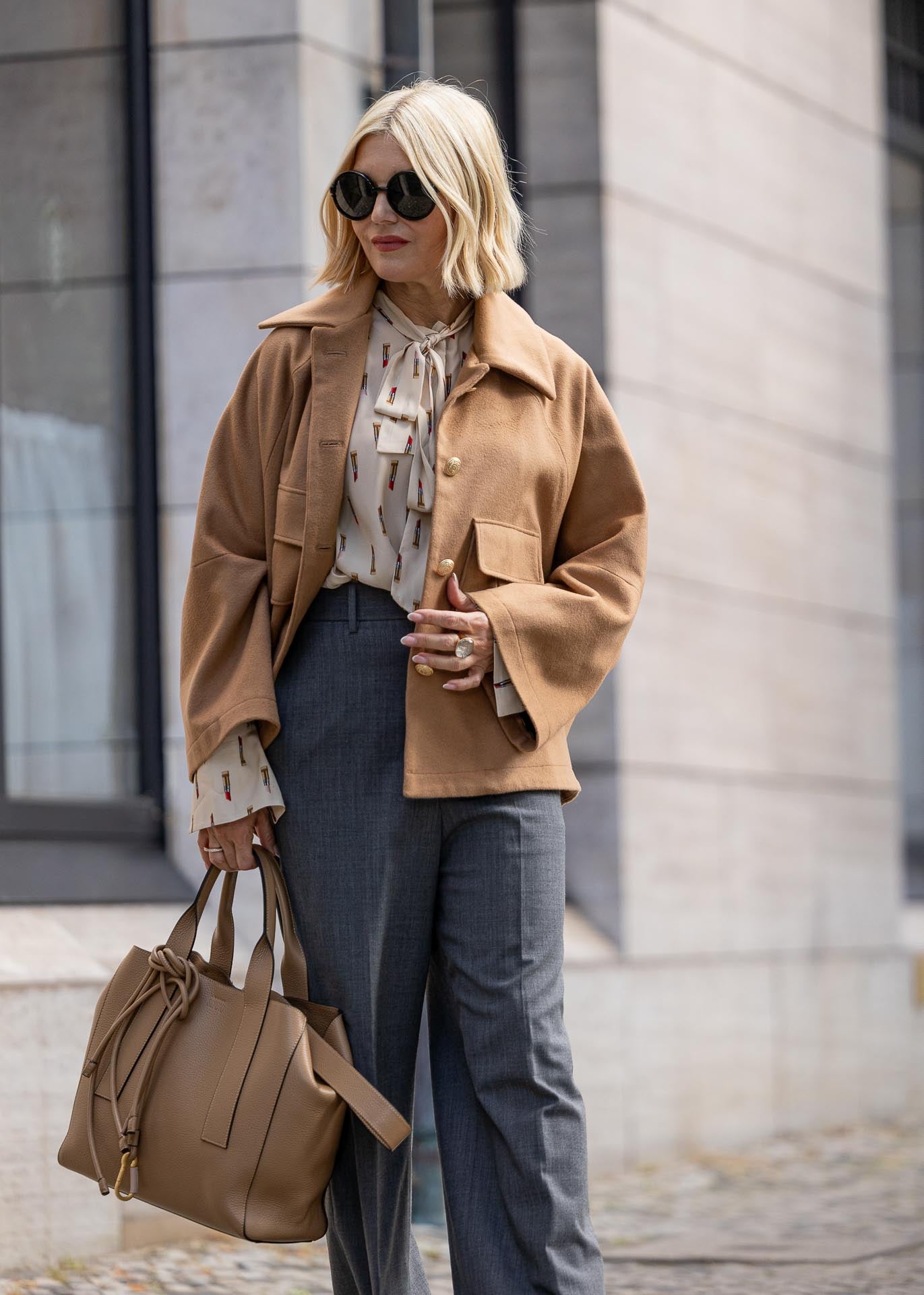 Oversize Jacke Toffee